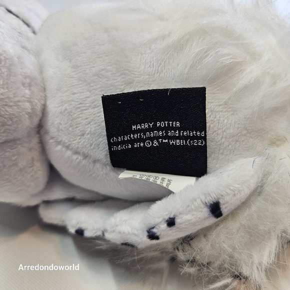 Harry Potter Owl Plush Hedwig Snow Owl 7" Stuffed Animal Good Condition - Picture 10 of 16